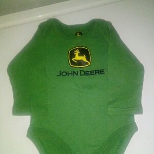 John Deere Green Baby Bodysuit